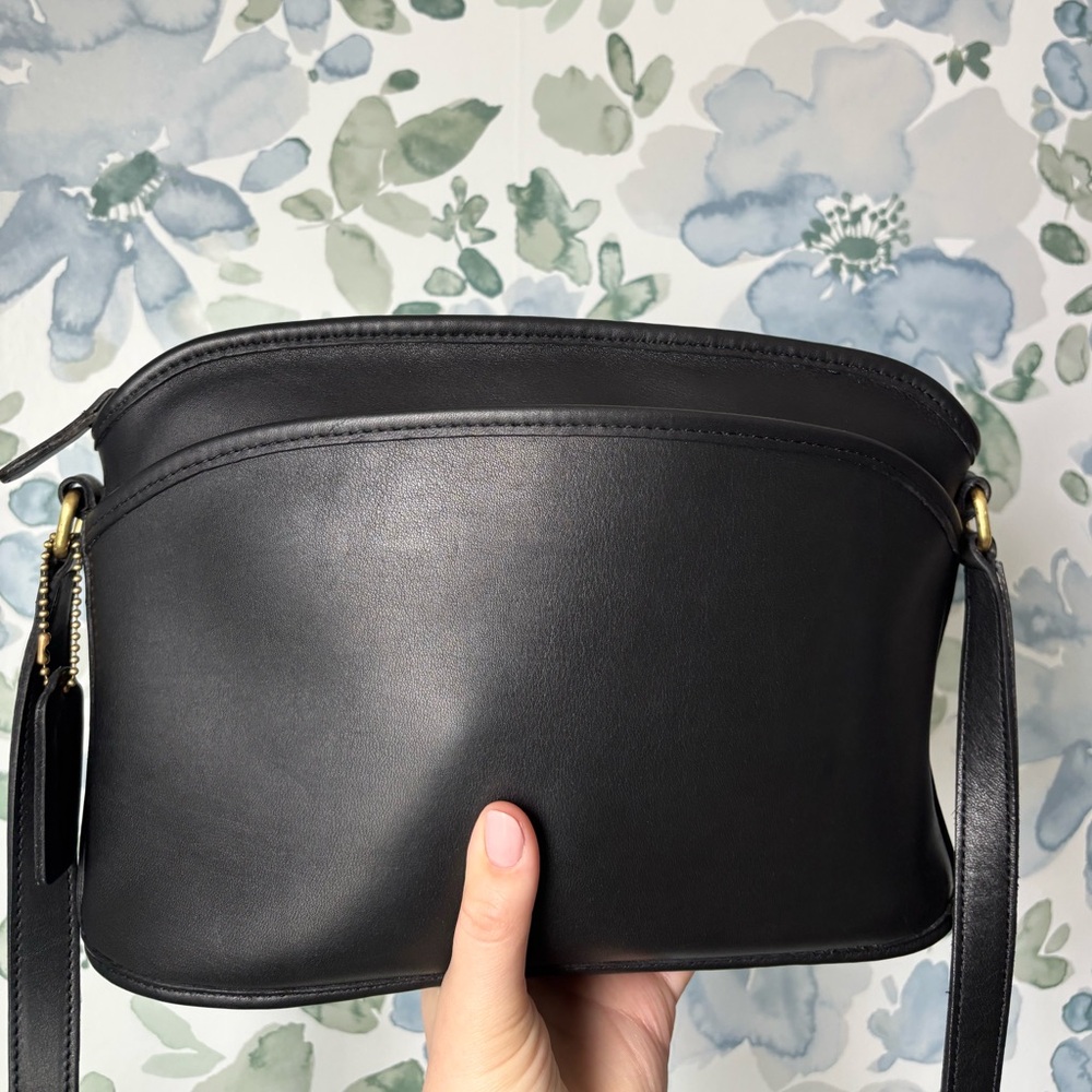 Vintage Coach 9976 Anderson Black Leather Shoulder Bag